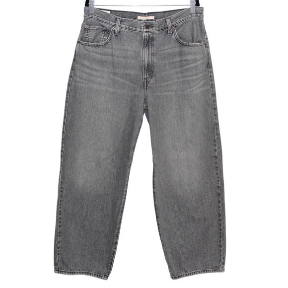 Levi’s Premium Baggy Dad Jeans Chill At Home Black Grey Size 32 x 30 - Picture 2 of 9